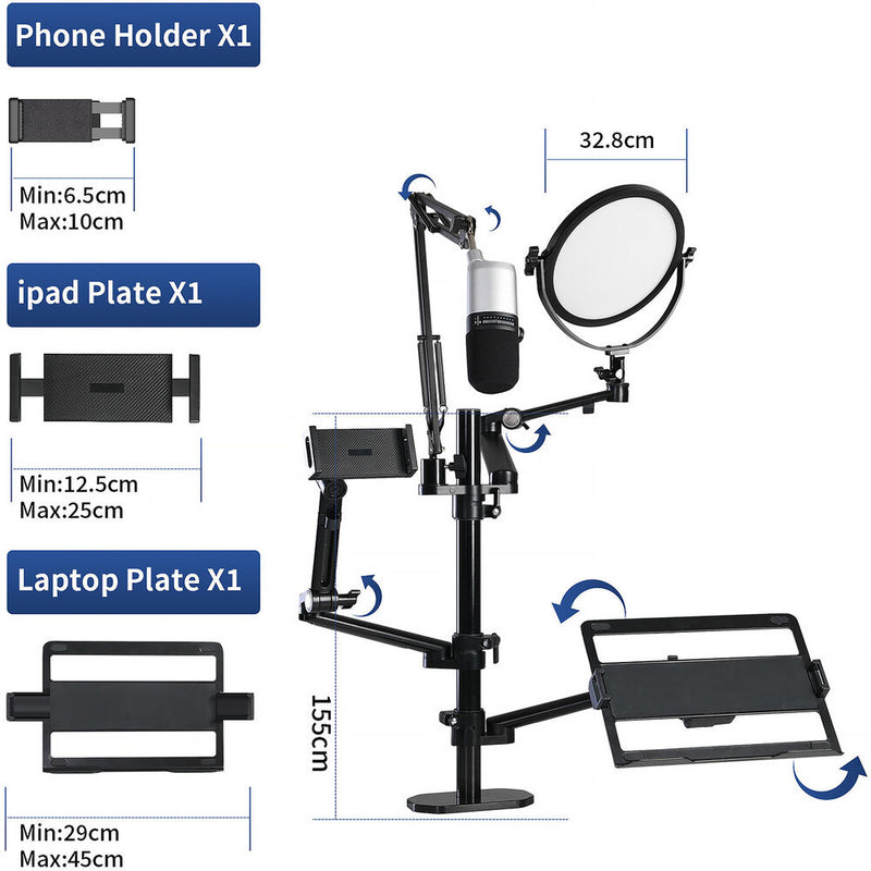 GVM ZJ-Z1 Desktop Live Streaming Stand