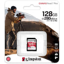 Kingston 128GB Canvas React Plus UHS-II SDXC Memory Card