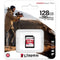 Kingston 128GB Canvas React Plus UHS-II SDXC Memory Card