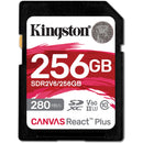 Kingston 256GB Canvas React Plus UHS-II SDXC Memory Card