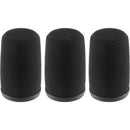 Auray WS-SM7 Windscreen for Shure SM7 Vocal Microphone (Black, 3-Pack)