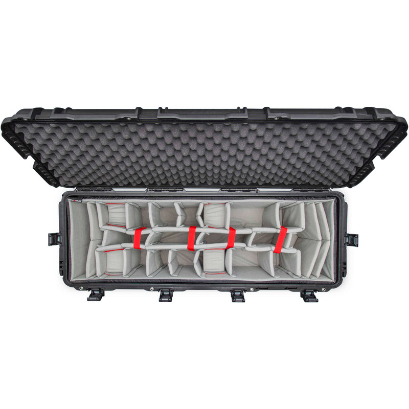 Nanuk 988 Wheeled Hard Case with Padded Dividers (Black, 116.5L)