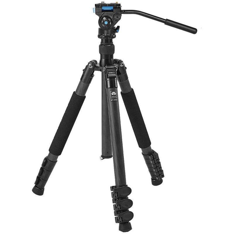 Sirui ET-2204 Carbon Fiber Tripod with VA-5X Video Head Kit