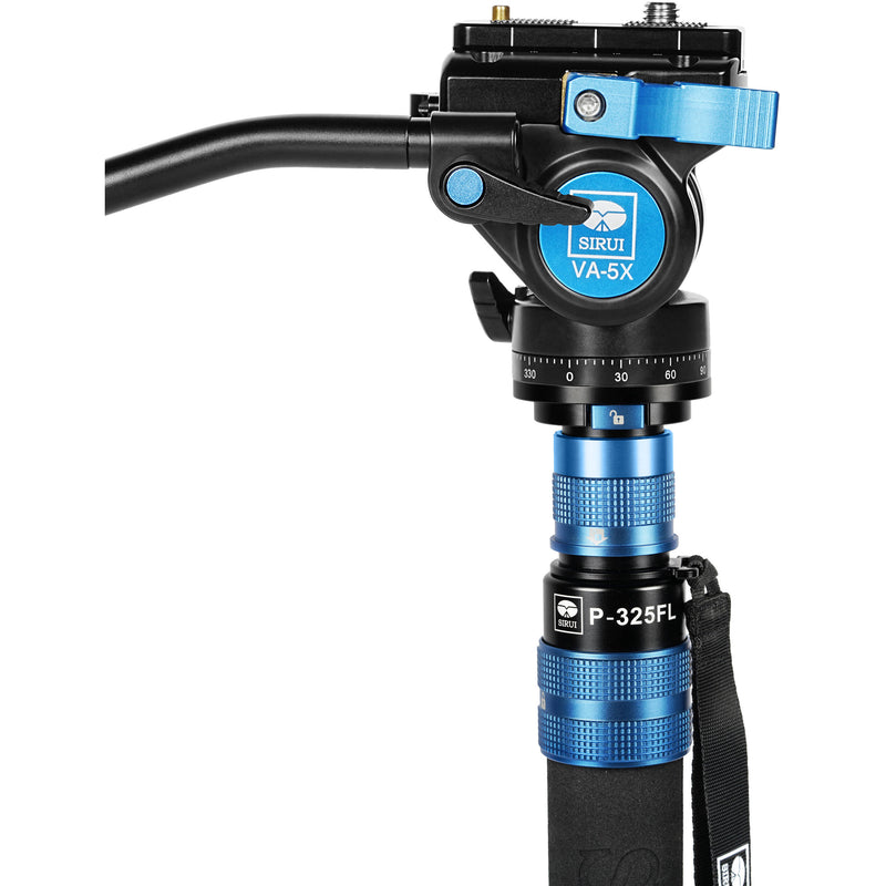 Sirui P-325FL Carbon Fiber Monopod with VA-5X Video Head Kit