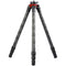 ProMediaGear Pro-Stix 71" Carbon Fiber Tripod with Leveling Head (Red)
