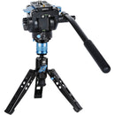 Sirui P-424FL Carbon Fiber Monopod with VA-5X Video Head Kit