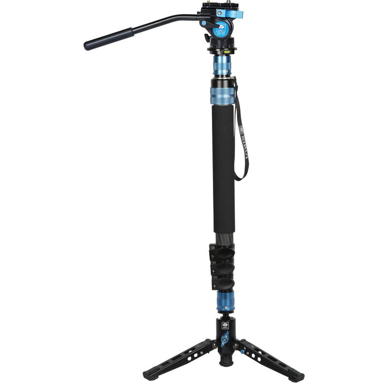 Sirui P-424FS Carbon Fiber Monopod with VA-5X Video Head Kit