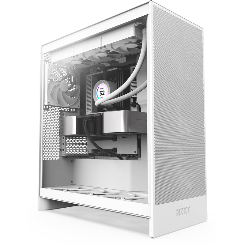 NZXT H7 Flow Mid-Tower Case (White, 2024)