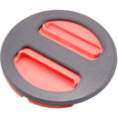 Bioluminous Front Lens Cap for Canon RF 400mm f/2.8 L IS USM Lens (Black and Red)