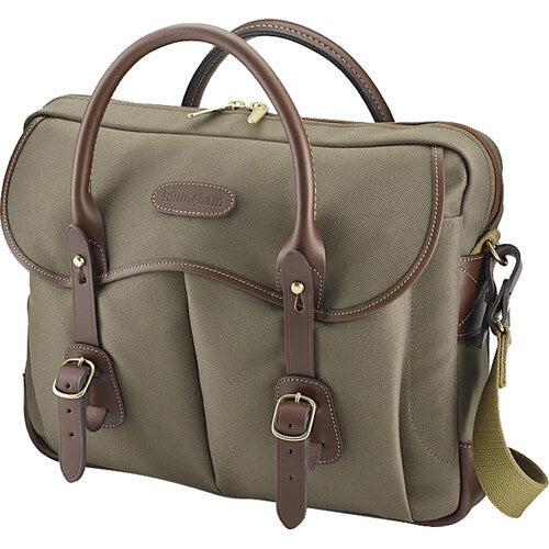 Billingham Thomas Briefcase and Laptop Bag (Sage FibreNyte / Chocolate Leather Trim)