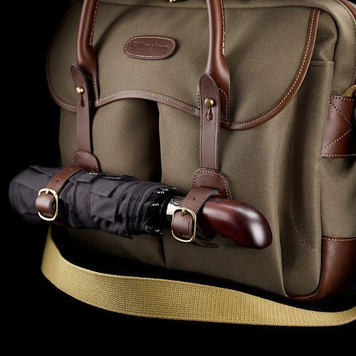 Billingham Thomas Briefcase and Laptop Bag (Sage FibreNyte / Chocolate Leather Trim)