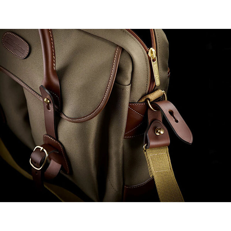 Billingham Thomas Briefcase and Laptop Bag (Sage FibreNyte / Chocolate Leather Trim)