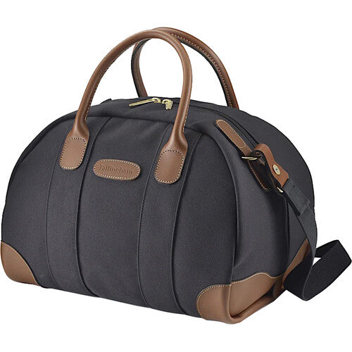 Billingham Overnighter Bag (Black FibreNyte and Tan Leather Trim, 23L)