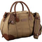 Billingham Overnighter Bag (Khaki Canvas and Tan Leather Trim, 23L)