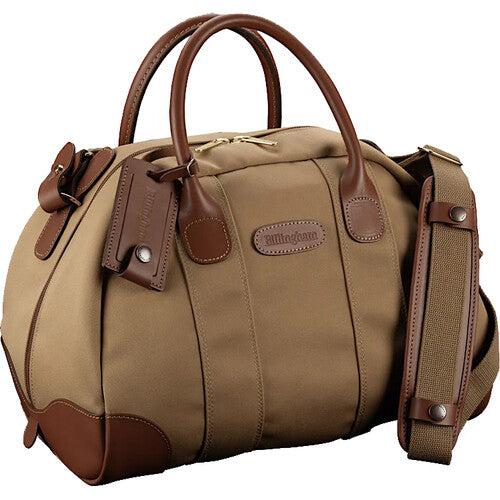 Billingham Overnighter Bag (Khaki Canvas and Tan Leather Trim, 23L)