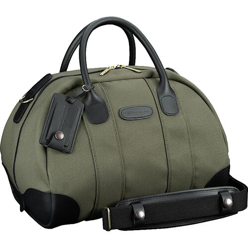Billingham Overnighter Bag (Sage FibreNyte and Black Leather Trim, 23L)