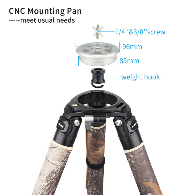 INNOREL RT90CM Carbon Fiber Tripod with 75mm Bowl (Woodland Camouflage)