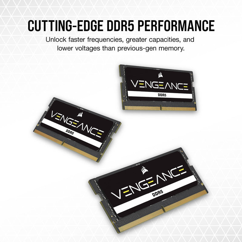 Corsair 32GB Vengeance DDR5 5200 MT/s 262-Pin SO-DIMM Memory Kit (2 x 16GB, Black)