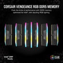 Corsair 64GB VENGEANCE RGB DDR5 6400MT/s DIMM Memory Kit (Black, 2 x 32GB)