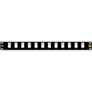 Kendall Howard 12-Port Blank Keystone Patch Panel (1 RU)