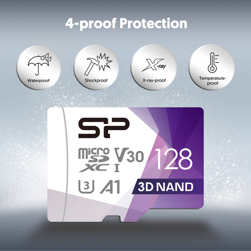 Silicon Power 128GB Superior Pro UHS-I microSDXC Memory Card