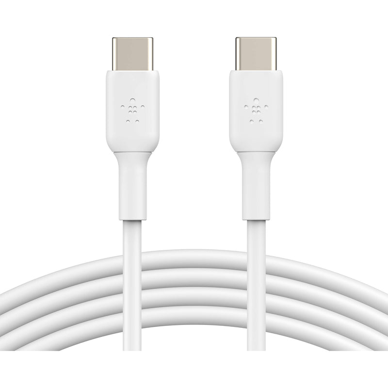 Belkin BoostCharge 60W USB-C Cable (3.3', White, 2-Pack)