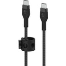 Belkin BoostCharge Pro Flex Braided Silicone USB-C Cable (3.3', White & Black, 2-Pack)