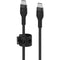Belkin BoostCharge Pro Flex Braided Silicone USB-C Cable (3.3', White & Black, 2-Pack)