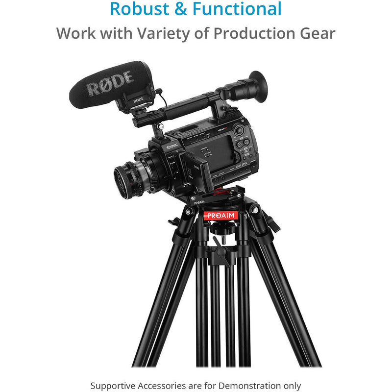 Proaim 100mm Half Ball Adapter to Flat Bowl Camera Mount