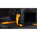 Tether Tools TetherPro USB-C Straight to Right-Angled Cable (31', High Visibility Orange)