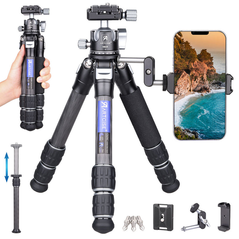 ARTCISE CS25C Mini Carbon Fiber Tripod with Ball Head