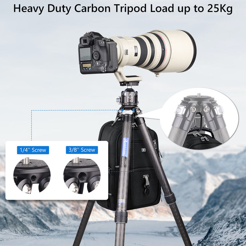 ARTCISE CS85C Carbon Fiber Tripod with Center Column