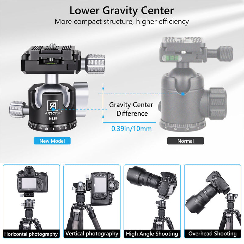 ARTCISE NB28 Low-Profile Ball Head