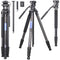 ARTCISE NS30C Compact Portable Tripod with VH03 Fluid Head, Pan Head & Center Column