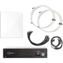 RF Venue Diversity Architectural Antenna & DISTRO5 5-Channel UHF Distribution System Bundle (White, 470 to 698 MHz)