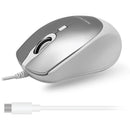 Macally USB-C Wired Mouse with Scroll (Aluminum)