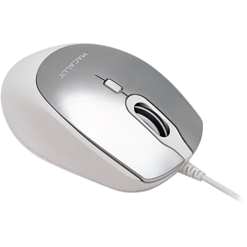 Macally USB-C Wired Mouse with Scroll (Aluminum)