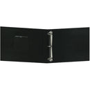 Pioneer Photo Albums Oxford Sewn Leatherette Brass Corner 3-Ring Binder Scrapbook (Black, 12 x 12")