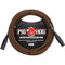 Pig Hog Vintage Series Woven XLR Microphone Cable (Black & Orange, 20')