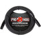 Pig Hog Vintage Series Woven XLR Microphone Cable (Black & White, 20')