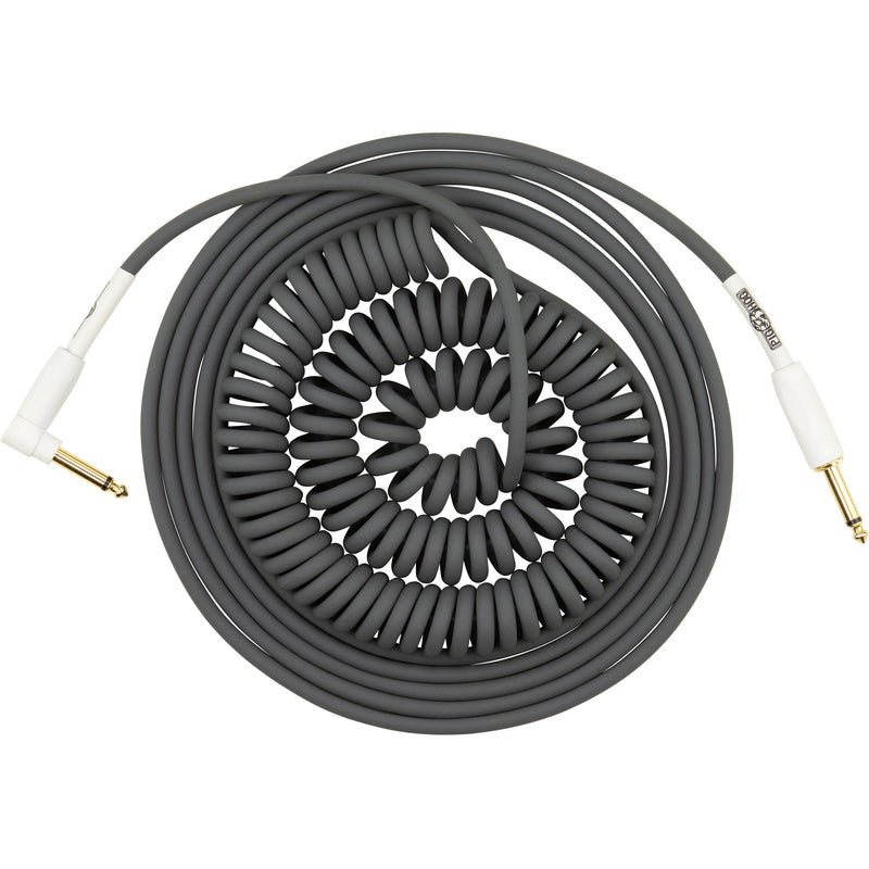 Pig Hog Vintage Half-Coiled Instrument Cable (30', Gray)