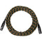 Pig Hog Vintage Series Woven XLR Microphone Cable (Rasta Stripes, 20')