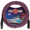 Pig Hog Vintage Series Woven XLR Microphone Cable (Riviera Purple, 20')