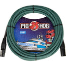 Pig Hog Vintage Series Woven XLR Microphone Cable (Tahitian Blue, 20')