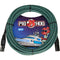 Pig Hog Vintage Series Woven XLR Microphone Cable (Tahitian Blue, 20')