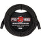 Pig Hog Vintage Series Woven XLR Microphone Cable (Black & White, 30')