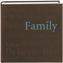 Pioneer Photo Albums Faux Suede Album (Family Graphic)