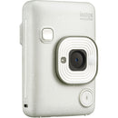 FUJIFILM instax mini LiPlay Hybrid Instant Camera with Complete Starter Bundle (Misty White, 10 Exposures)
