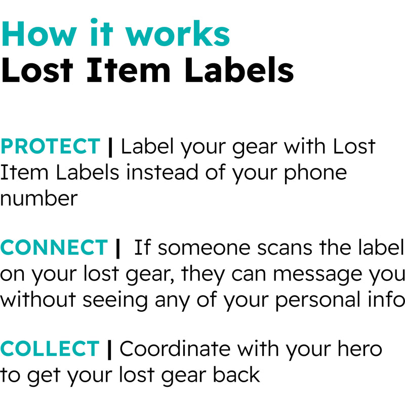 SeQR Contact Lost Item Labels (6-Pack)