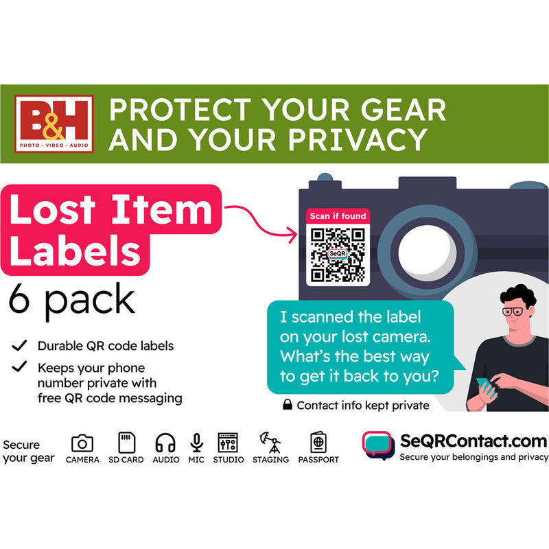 SeQR Contact Lost Item Labels (6-Pack)
